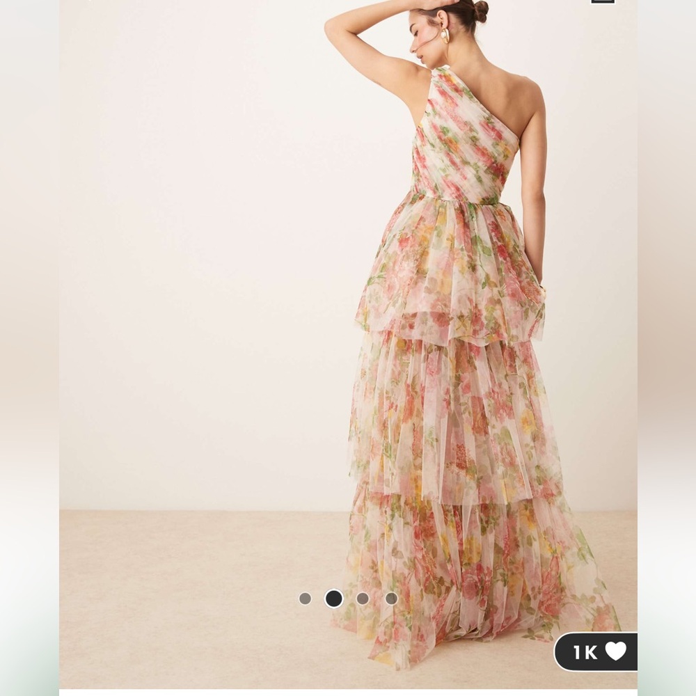 Floral One-Shoulder Dress - Picture 3 of 5